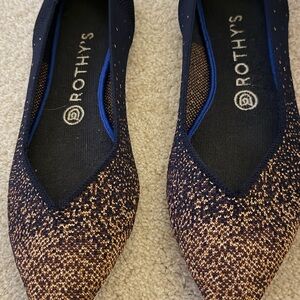 Rothy's Midnight Metallic Points 9.5